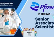 Senior Associate Scientist at Pfizer