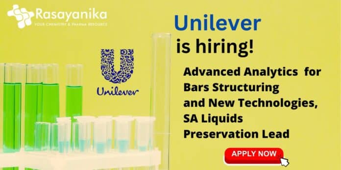 Latest chemistry Job At Unilever