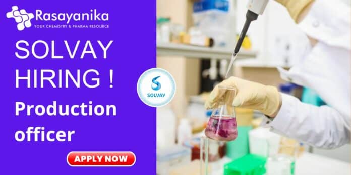 Production Officer at Solvay
