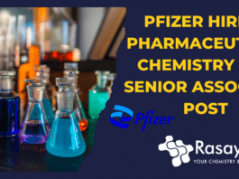 Pfizer Hiring Pharmaceutical Chemistry for Senior Associate Post