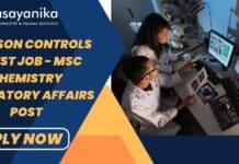 Johnson Controls Latest Job - MSc Chemistry Regulatory Affairs Post