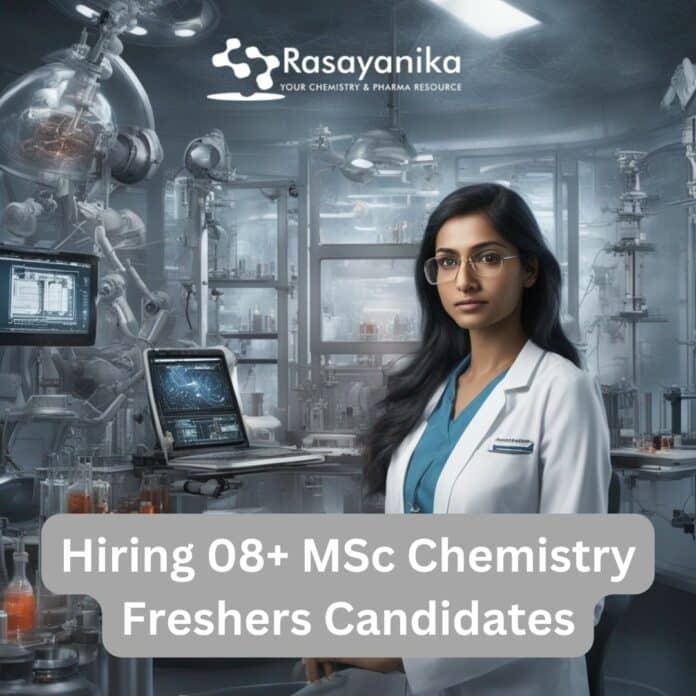 10+ Freshers MSc Chemistry Job @ Venkatasai Life Sciences - Apply Online