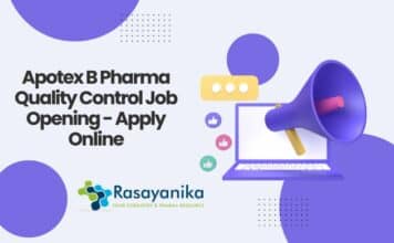 Apotex B Pharma Quality Control Job Opening – Apply Online Apotex B Pharma Quality Control Job Opening - Apply Online