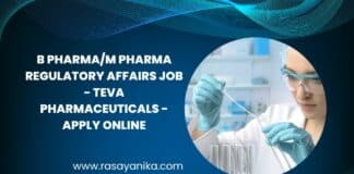 B Pharma/M Pharma Regulatory Affairs Job - Teva Pharmaceuticals - Apply Online