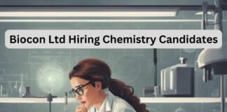 Biocon Ltd PhD Chemistry Job - Candidates Apply Online