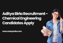 Aditya Birla Recruitment - Chemical Engineering Candidates Apply