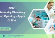 DNV Chemistry/Pharmacy Job Opening - Apply Online