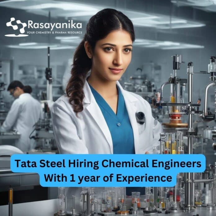 Chemical Engineering Principal Researcher Job - Tata Steel - Apply Online