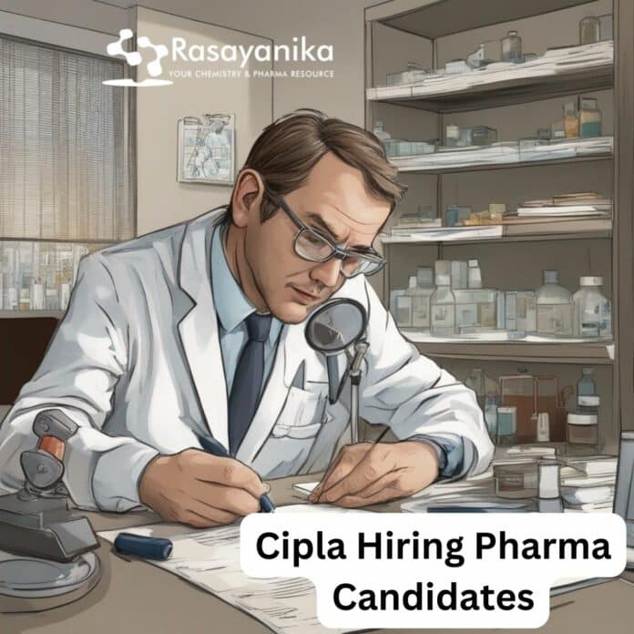 Cipla Regulatory Writing Job