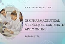 GSK Pharmaceutical Science Job - Candidates Apply Online