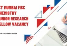 ICT Mumbai MSc Chemistry Junior Research Fellow Vacancy