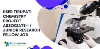 IISER Tirupati Chemistry Project Associate-I / Junior Research Fellow Job