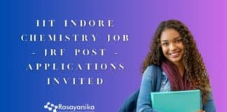 IIT Indore Chemistry Job - JRF Post - Applications Invited