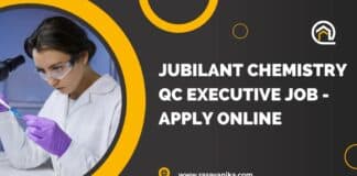 Jubilant Chemistry QC Executive Job - Apply Online