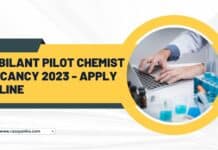 Jubilant Pilot Chemist Vacancy 2023 - Apply Online