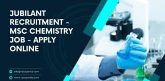 Jubilant Recruitment - MSc Chemistry Job - Apply Online