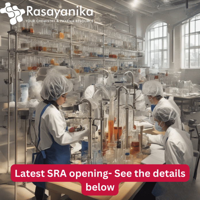 MSc Chemistry SRA Job