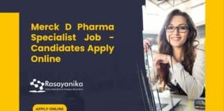 Merck D Pharma Specialist Job - Candidates Apply Online
