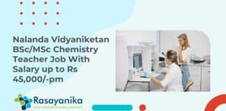 Nalanda Vidyaniketan BSc/MSc Chemistry Teacher Job With Salary up to Rs 45,000/-pm