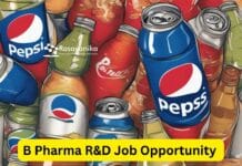 PepsiCo B Pharma R&D Job - Candidates Apply Online