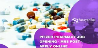 Pfizer Pharmacy Job Opening - MRS Post - Apply Online