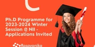 Ph.D Programme for 2023-2024 Winter Session @ NII - Applications Invited