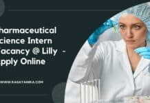 Pharmaceutical Science Intern Vacancy @ Lilly - Apply Online