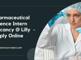 Pharmaceutical Science Intern Vacancy @ Lilly - Apply Online