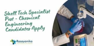 Shell Tech Specialist Post - Chemical Engineering Candidates Apply