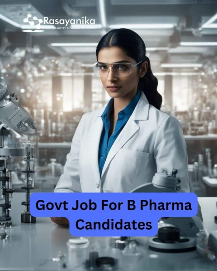 TMC B Pharma Technician Post Vacancy - Applications Invited