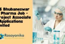 ILS Bhubaneswar M Pharma Job - Project Associate - Applications Invited