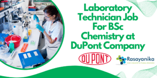 Laboratory Technician Job For BSc Chemistry at DuPont Company