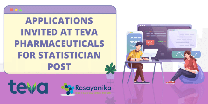 Applications Invited At Teva Pharmaceuticals for Statistician Post