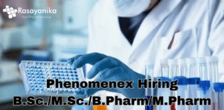 Phenomenex Hiring Chemistry Candidates