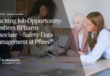 Freshers BPharm Associate - Safety Data Management Job at Pfizer