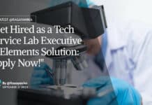 "Get Hired as a Tech Service Lab Executive at Elements Solution: Apply Now!"