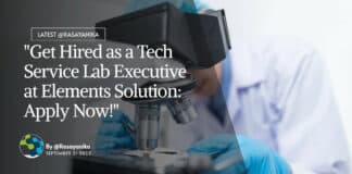 "Get Hired as a Tech Service Lab Executive at Elements Solution: Apply Now!"