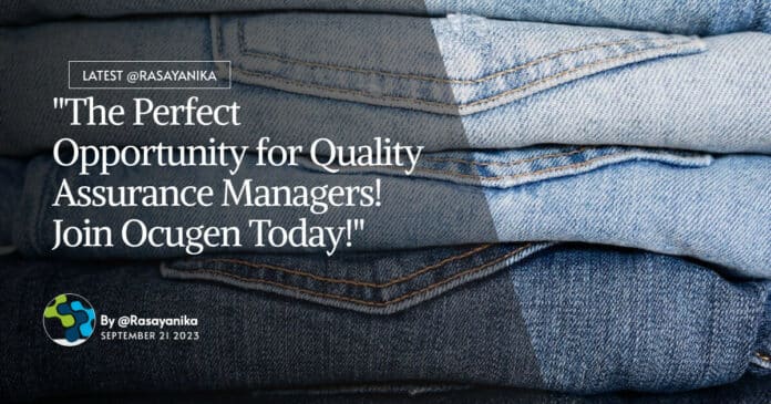 "The Perfect Opportunity for Quality Assurance Managers! Join Ocugen Today!"