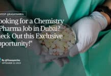 "Looking for a Chemistry & Pharma Job in Dubai? Check Out this Exclusive Opportunity!"