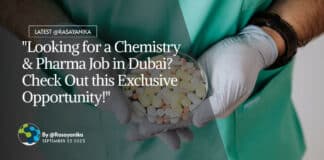 "Looking for a Chemistry & Pharma Job in Dubai? Check Out this Exclusive Opportunity!"