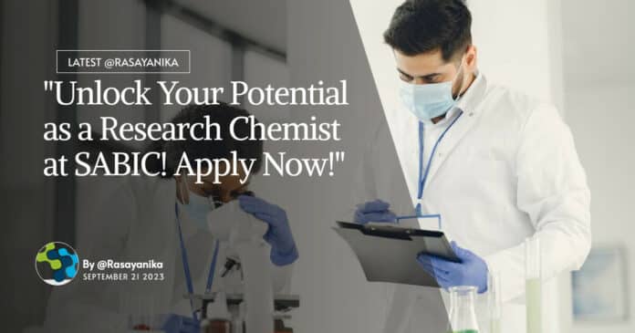 SABIC Bsc Msc Chemistry