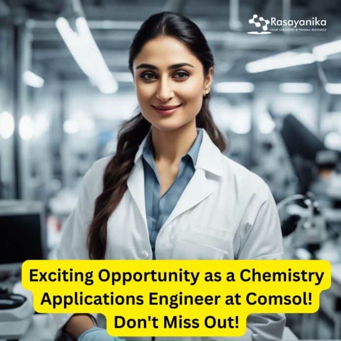Chemistry Applications Engineer at Comsol