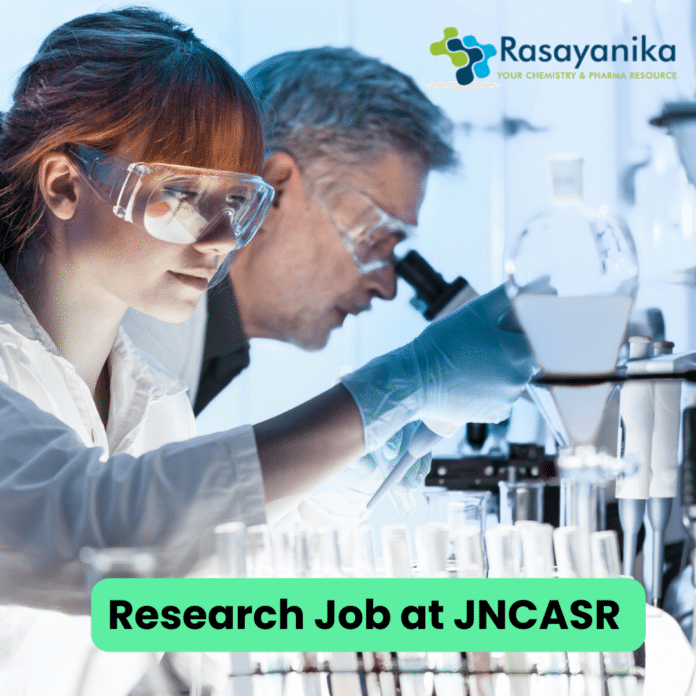 Research Job for Ph.D Candidates at JNCASR - Apply Online