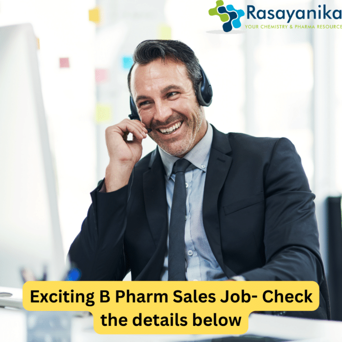 B Pharm Sales Jobs