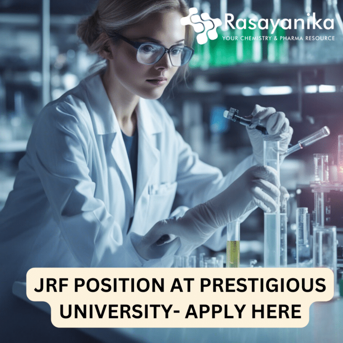 MSc Chem JRF Job