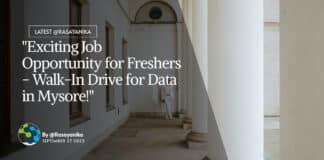 Infosys Chemistry Freshers Job - BSc Chemistry Attend Walk-In
