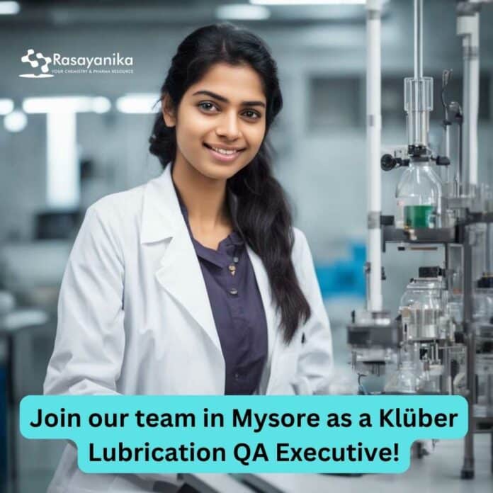 Klüber Lubrication QA Executive Job