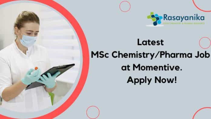 Chemistry/Pharma job at Momentive