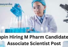 Lupin Hiring MPharm Candidates