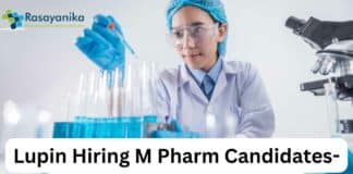 Lupin Hiring MPharm Candidates